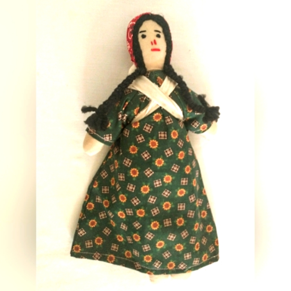 Vintage Artisan Handmade Folk Art Cloth Doll